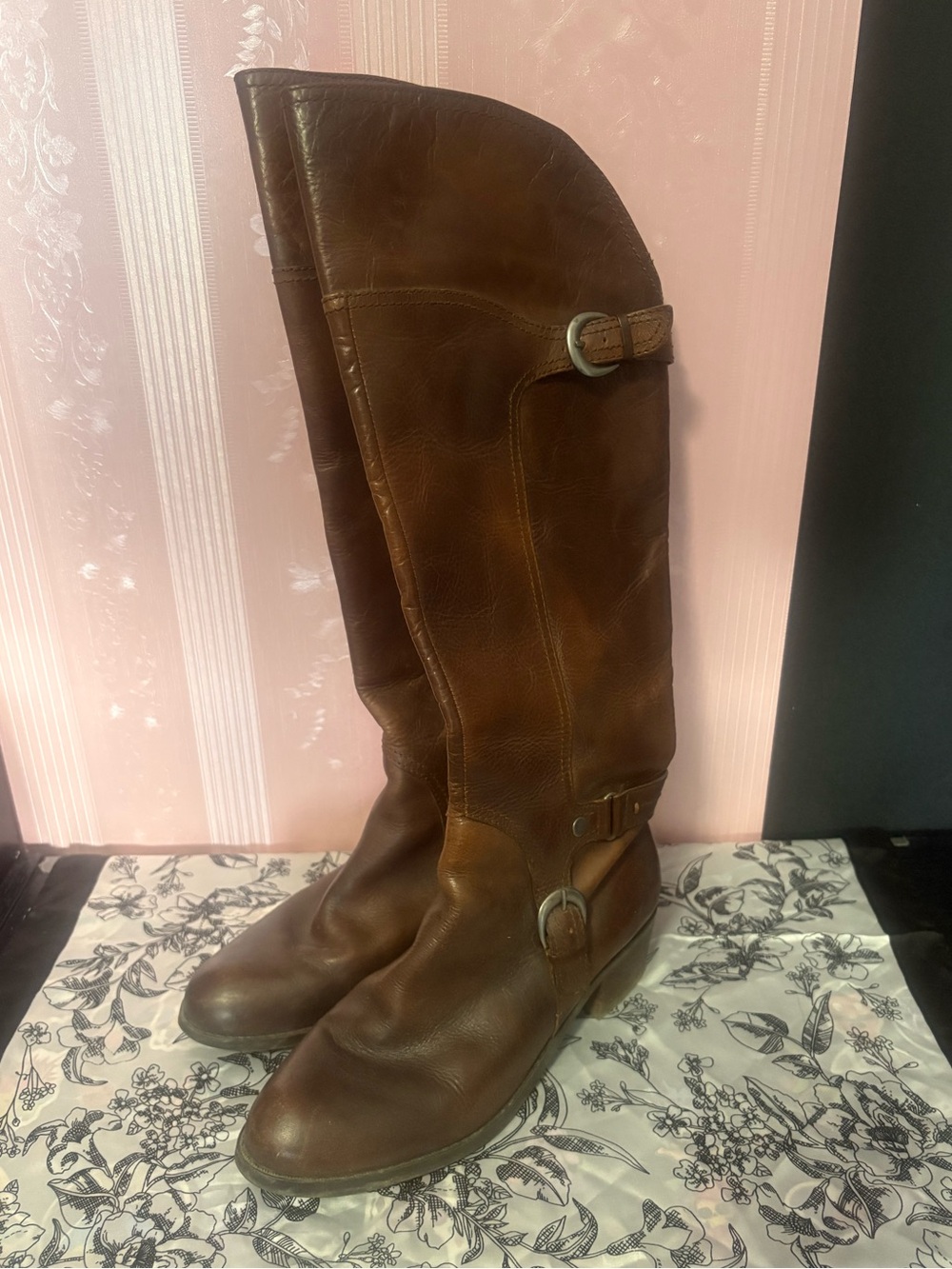 Women’s brown riding boots